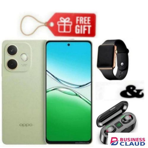 Oppo A5 Pro, Display 6.67", Storage 256GB ROM + 8GB RAM, 4G (Dual Sim) 5800mAh, Green+ F9 Earbuds & Watch
