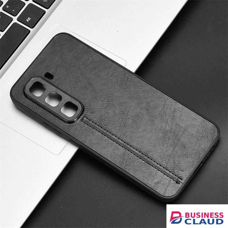 For Infinix Hot 50 Pro Plus 4G high-end luxury leather phone case Black