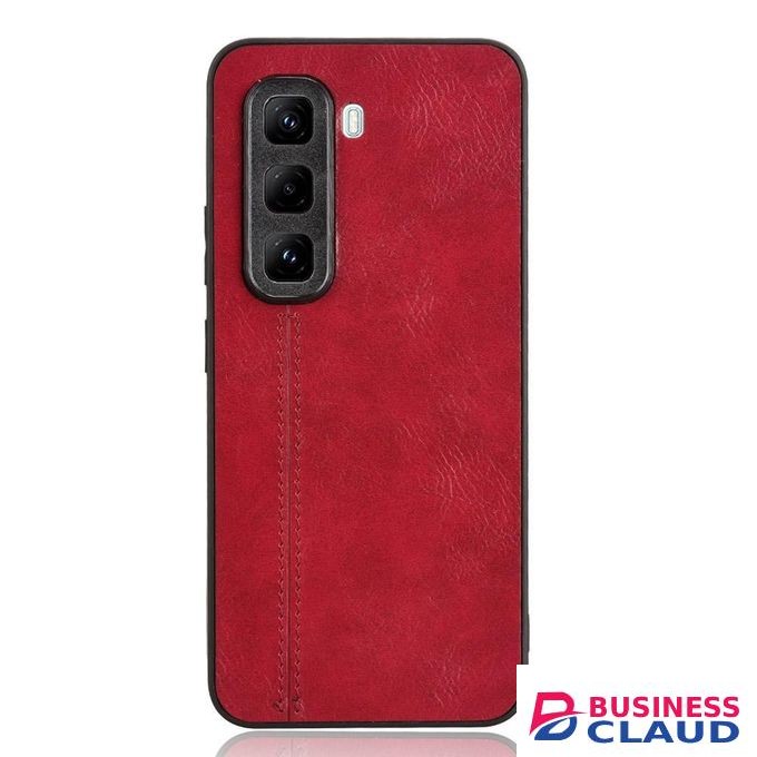 For Infinix Hot 50 Pro Plus 4G high-end luxury leather phone case Red