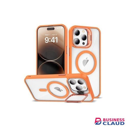 Magnetic Case For IPhone 16 Plus With Camera Stand Shockproof Slim Clear Phone Case Compatible With MagSafe