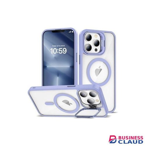 Magnetic Case For IPhone 16 Pro Max With Camera Stand Shockproof Slim Clear Phone Case Compatible With MagSafe