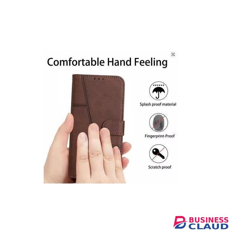 Infinix Hot 60 Pro +(plus) Case Flip Wallet Book Leather Heavy Protective Phone Case/ cover_Brown