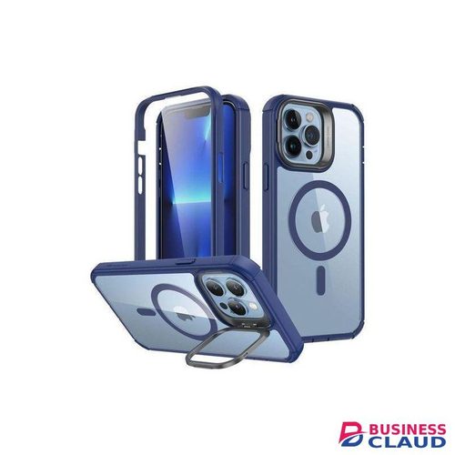 For iPhone 15 Pro Max Case, Compatible with MagSafe, Built-in Stash Stand Phone Case