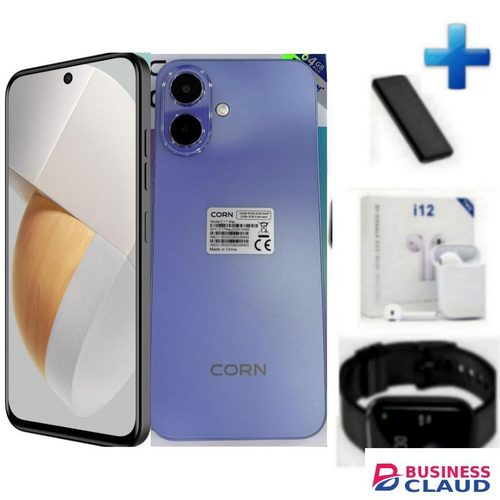 Corn C17 Pro Max //64GB Storage +5(2+3Extended ) RamUnlocked Cell Phone, Android 6.6"HD +WATERDROP SCREEN 13MP Main Camera,8mp Front Camera 5000mAh Dual SIM, Face ID//SW// - Free WPBP