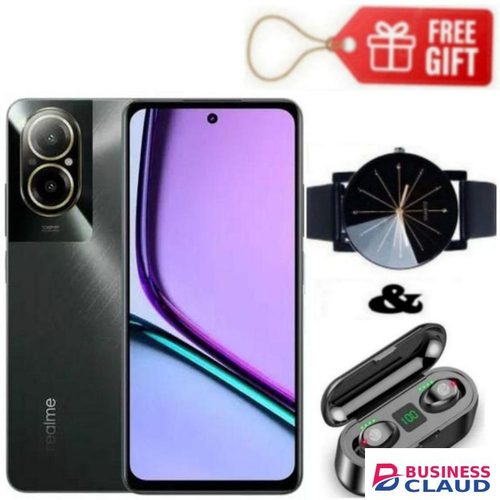 Realme C67, 6.72'' Display, Storage 256GB ROM+ 8GB RAM- (Dual Sim), 4G, 5000mAh Battery,108MP, Black + Watch & F9 Earbuds