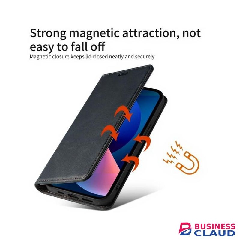 Infinix Hot 50 Pro Plus Premium Leather Flip Wallet Magnetic Cover Case, Protective Phone Cover with Card Slots, Kickstand and Magnetic Closure, Blue