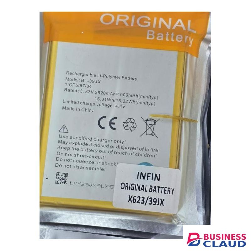 Infinix Hot 6X / Hot S3X (X623 / 39JX) Replacement Battery High Capacity OEM Mobile Phone Battery