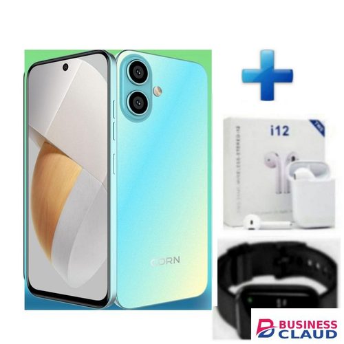 Corn C17 Pro Max //64GB Storage +5(2+3Extended ) RamUnlocked Cell Phone, Android 6.6"HD +WATERDROP SCREEN 13MP Main Camera,8mp Front Camera 5000mAh Dual SIM, Face ID - Free WPod