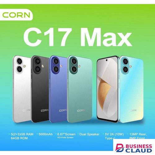 Corn C17 Max, 6.67'', 64GB Storage + 5GB (2+3)GB Extended RAM, 5000mAh - Purple (1YR WRTY)