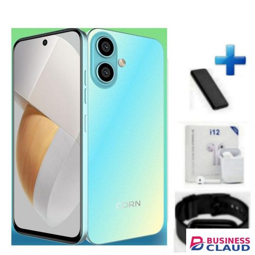 Corn C17 Pro Max //64GB Storage +5(2+3Extended ) RamUnlocked Cell Phone, Android 6.6"HD +WATERDROP SCREEN 13MP Main Camera,8mp Front Camera 5000mAh Dual SIM, Face ID - Free WPBP