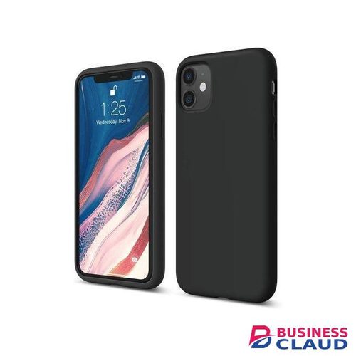 iPhone 11 Case, Liquid Silicone Case, Full Body Protective Cover, Shockproof, Slim Phone Case, Anti-Scratch Soft Microfiber Lining, 6.1 inch (Black)