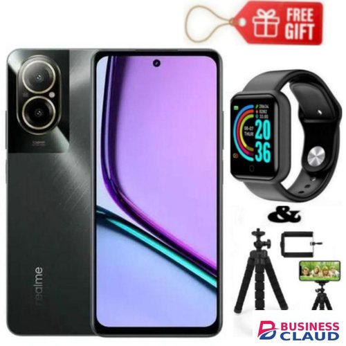 Realme C67, 6.72'' Display, Storage 256GB ROM+ 8GB RAM- (Dual Sim), 4G, 5000mAh Battery,108MP, Black + Watch & Tripod stand
