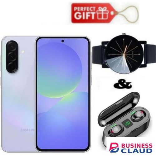 Samsung Galaxy A36 5G, Display 6.7", Storage 256GB + 8GB RAM (Dual SIM) 4G, 50MP, 5000mAh- Lavender+ Watch & F9 Earbuds