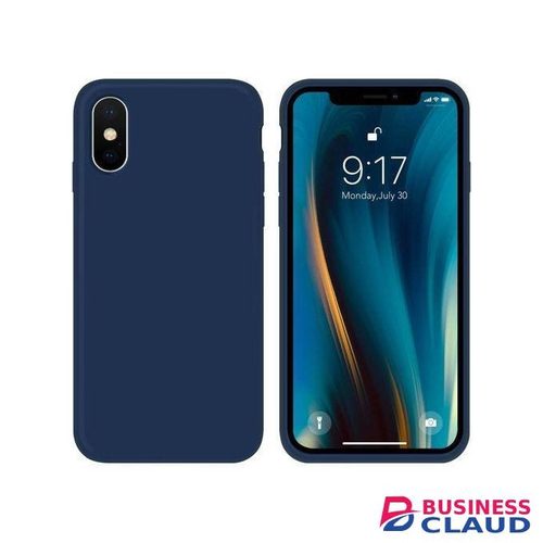 Case for iPhone X/iPhone Xs case Liquid Silicone Gel Rubber Phone Case,iPhone X/iPhone Xs 5.8 Inch Full Body Slim Soft Microfiber Lining Protective Case (Deep Navy)