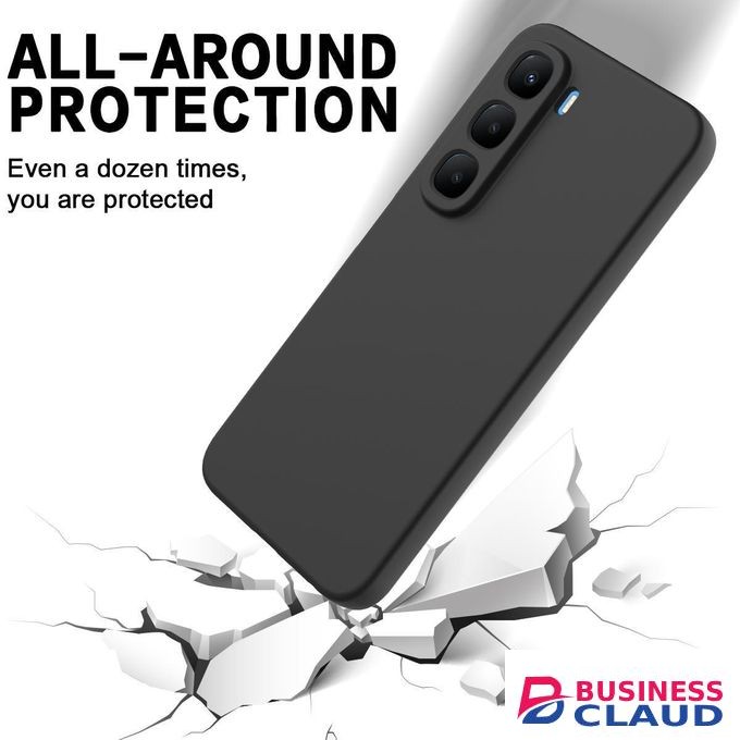 For Infinix Hot 60 5G / Hot 60i 4G Solid Color Liquid Silicone Dropproof Full Coverage Phone Case
