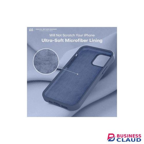 iPhone 12 Pro Case, Premium Silicone withShockproof Protective Phone Case for Men Women Girls 6.1", Navy Blue