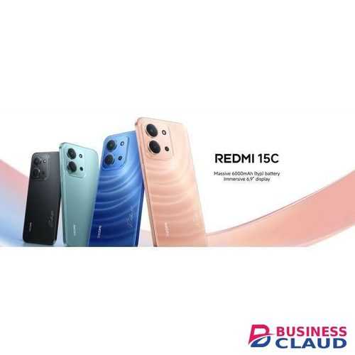 Redmi 15C 128GB Storage Upto 8(4+4)GB Ram 6.9'' 50MP Main Cam +8MP front 6000mAh 33W Fast Charger -BLACK(1 YEAR WARRANTY) +FREE GIFTS (POWERBANK+PROTECTOR+COVER+EARPHONES)