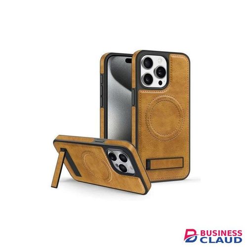 For iphone 13 Pro Max Case with Stand, Luxury Business Genuine Leather Magsafe Magnetic Kickstand Phone Case for iphone 13 Pro Max