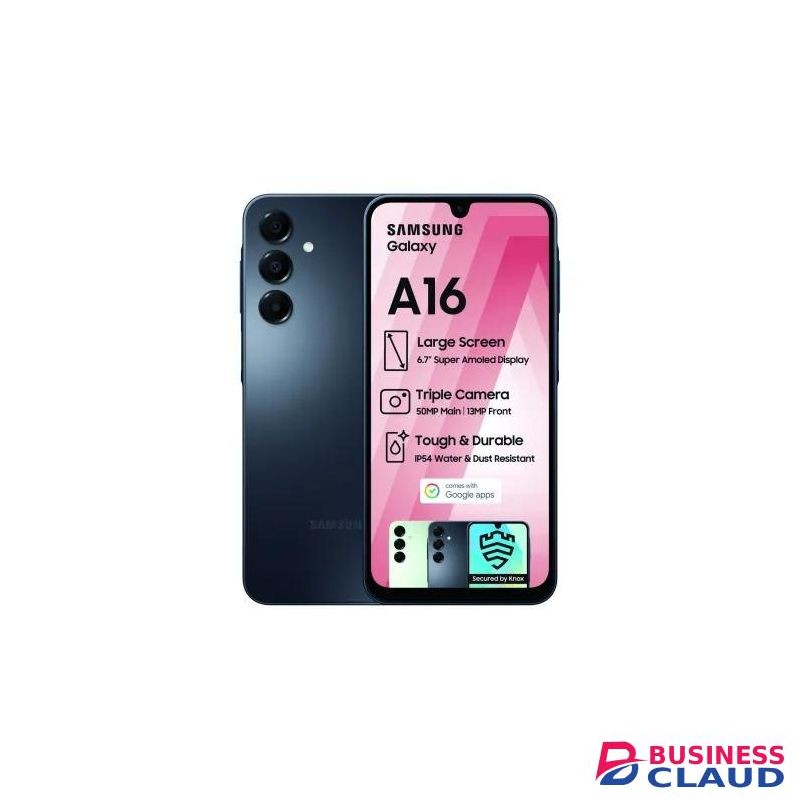 Samsung Galaxy A16," 6.7 128GB +4 4GB RAM (DUAL SIM), 5000mAh Black