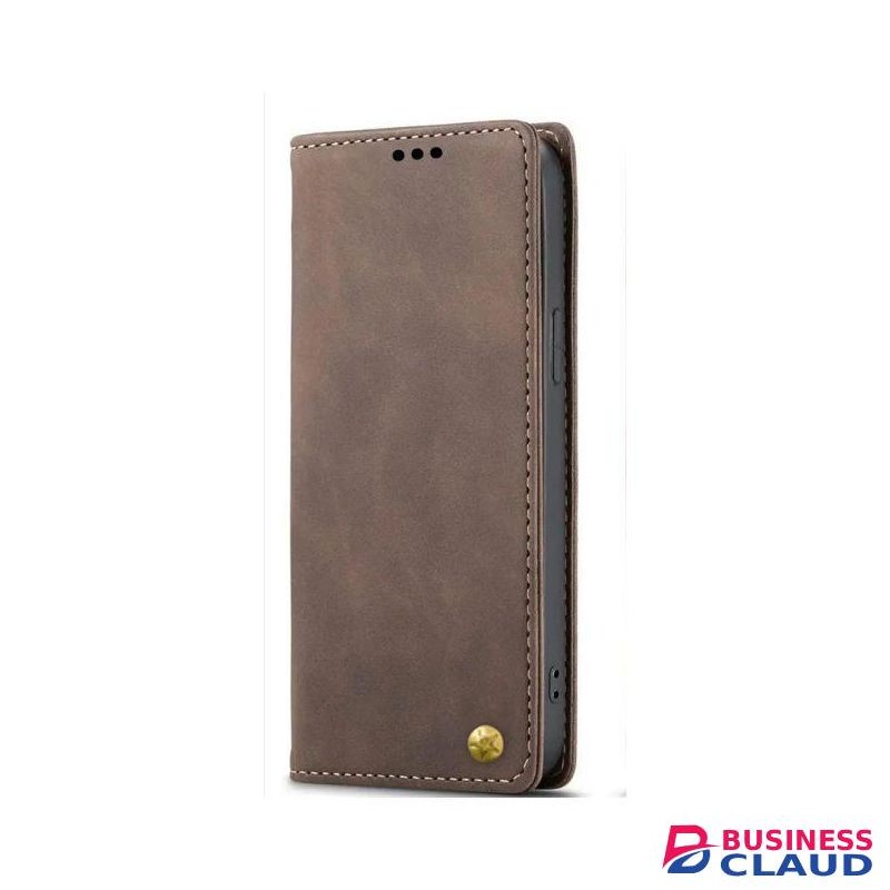 Leather Flip Cover Infinix Hot 50 Pro Plus - Coffee Brown