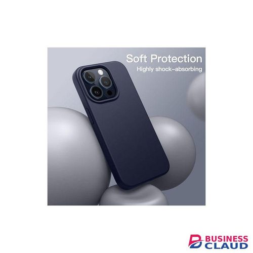 Silicone Case for iPhone 15 Pro 6.1-Inch, Silky-Soft Touch Full-Body Protective Phone Case, Shockproof Cover (Blue)