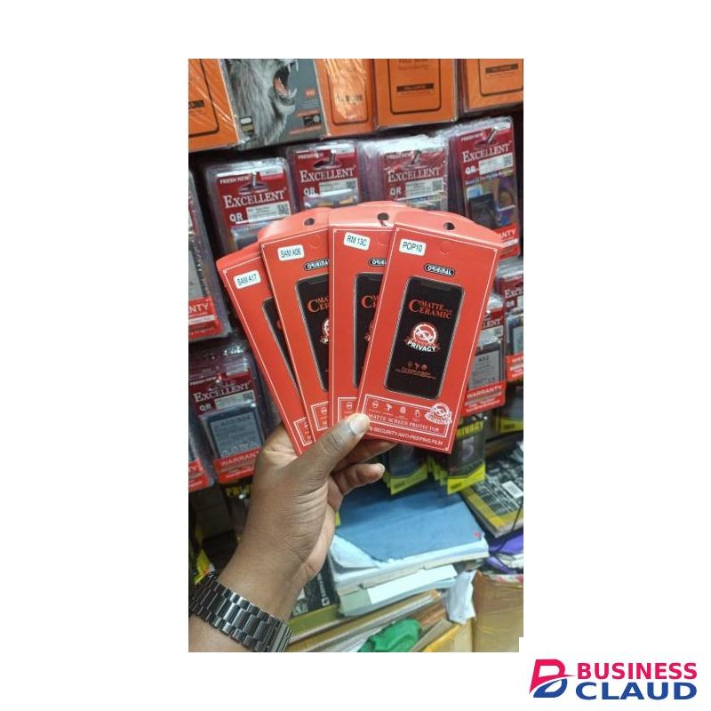 Ceramic Privacy Glass for Infinix Hot 8