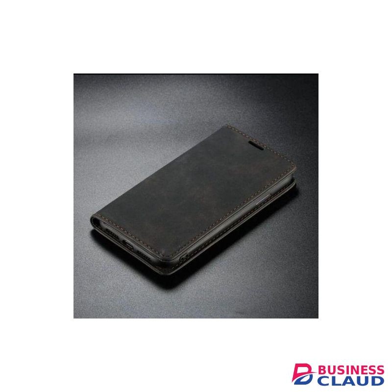 Wallet Black Retro Leather All-Round Protection Flip Cover Case For Infinix Hot 40