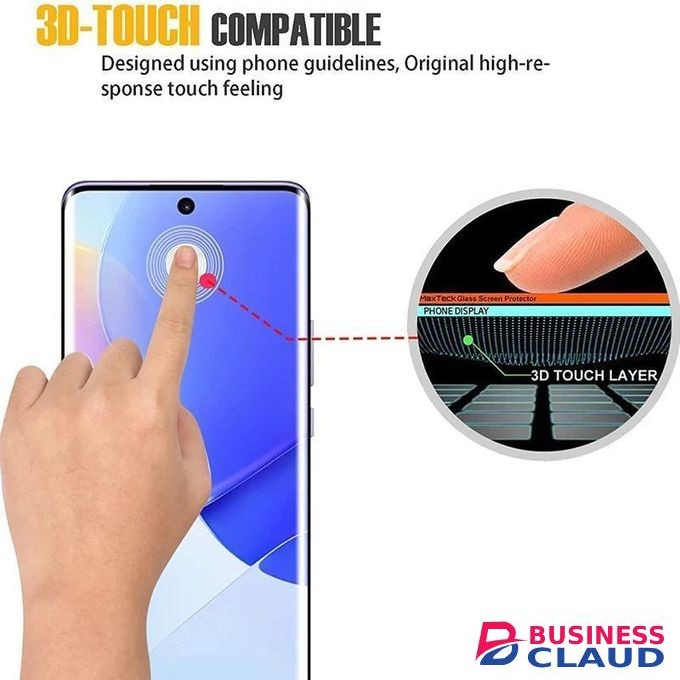 Curved Full Glue Tempered Glass For Infinix Hot 60 Pro Plus