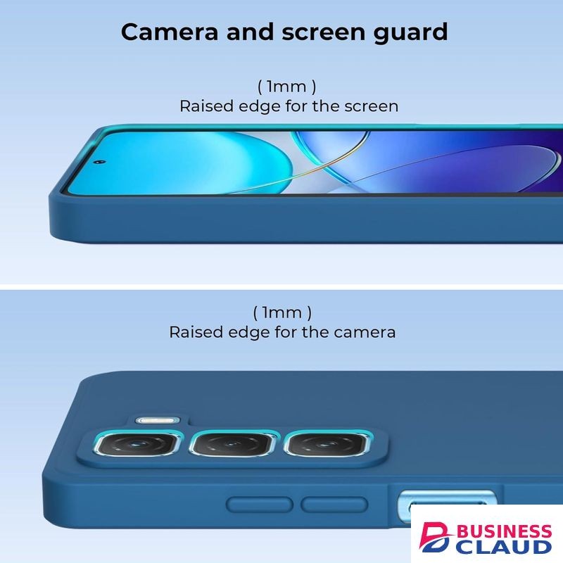 Soft Silicone Slim Fit Cover Anti-Scratch Shockproof Case for Infinix Hot 50 - Blue
