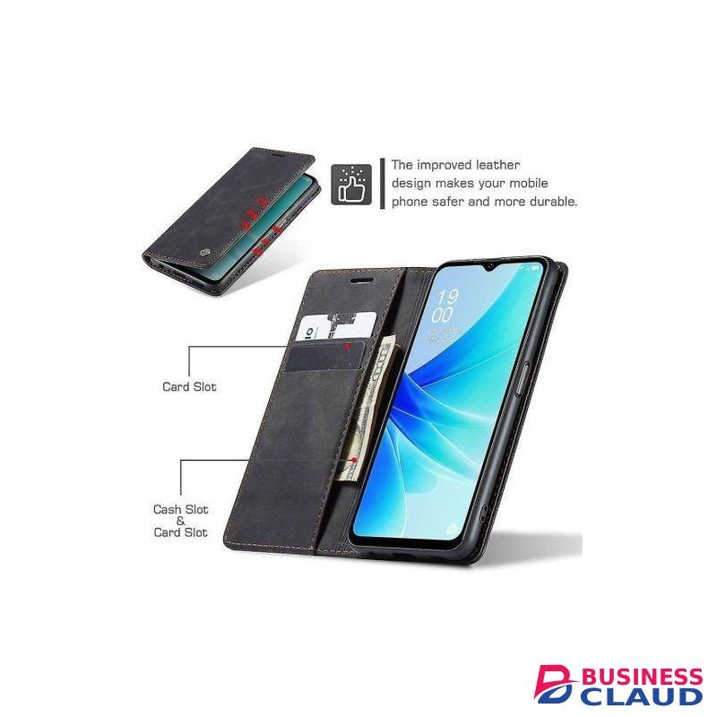 Wallet Black Retro Leather All-Round Protection Flip Cover Case For Infinix Hot 40 Pro