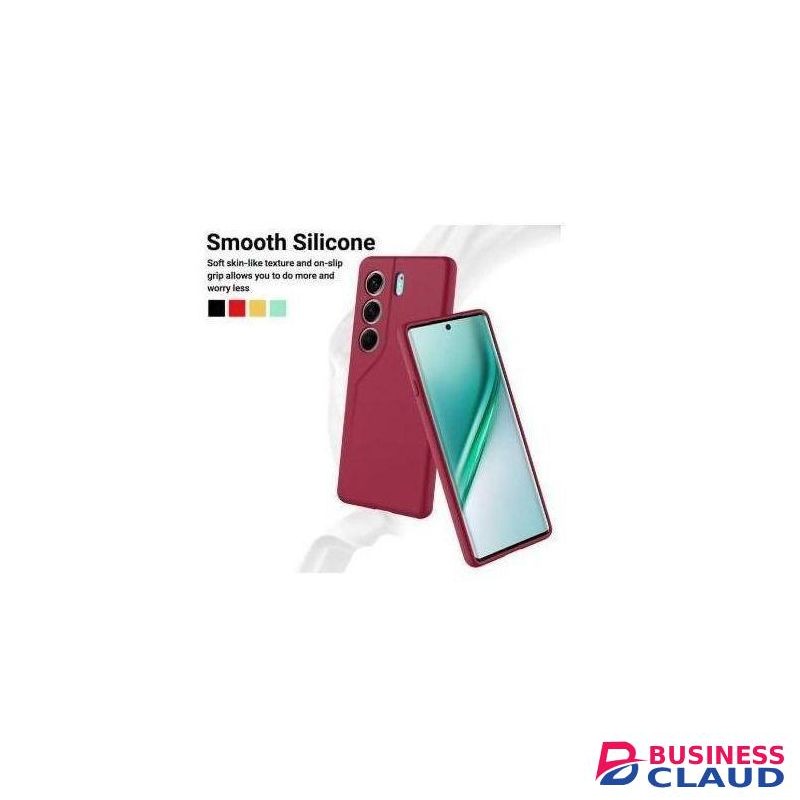 Soft Silicone Back Cover for Infinix Hot 9 - Maroon, anti-fingerprint, anti-scratch, durable silicone case