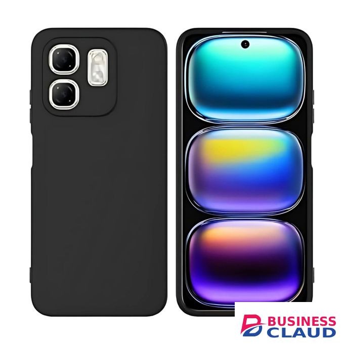 Soft Silicone Slim Fit Cover Anti-Scratch Shockproof Case for Infinix Hot 50i - Black