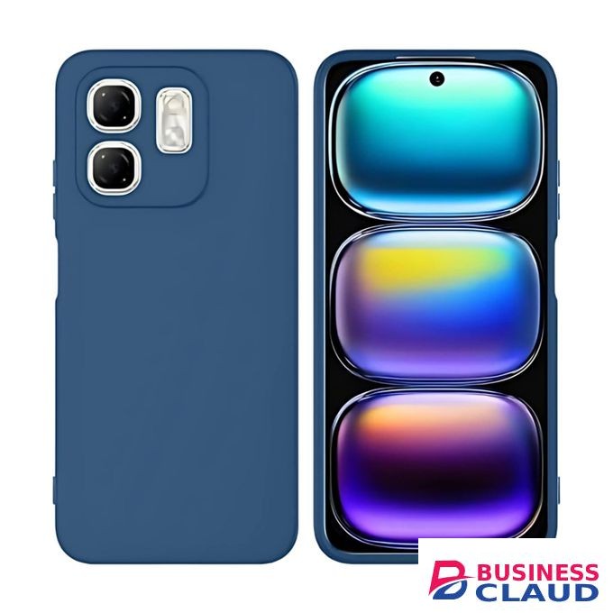 Soft Silicone Slim Fit Cover Anti-Scratch Shockproof Case for Infinix Hot 50i - Blue