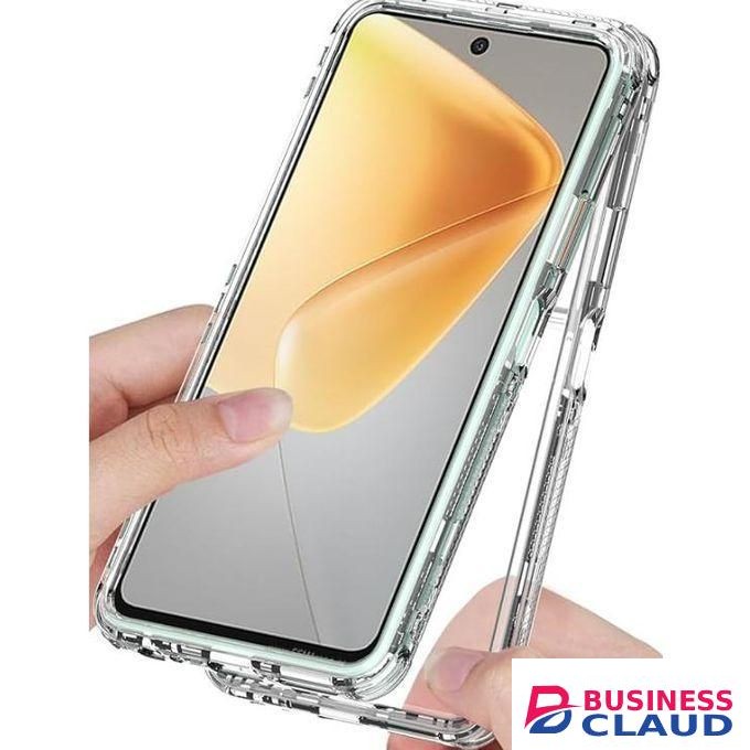 Infinix Hot 50 Crystal Clear Case – Anti-Yellow, Slim Fit, Shockproof Transparent Protective Cover