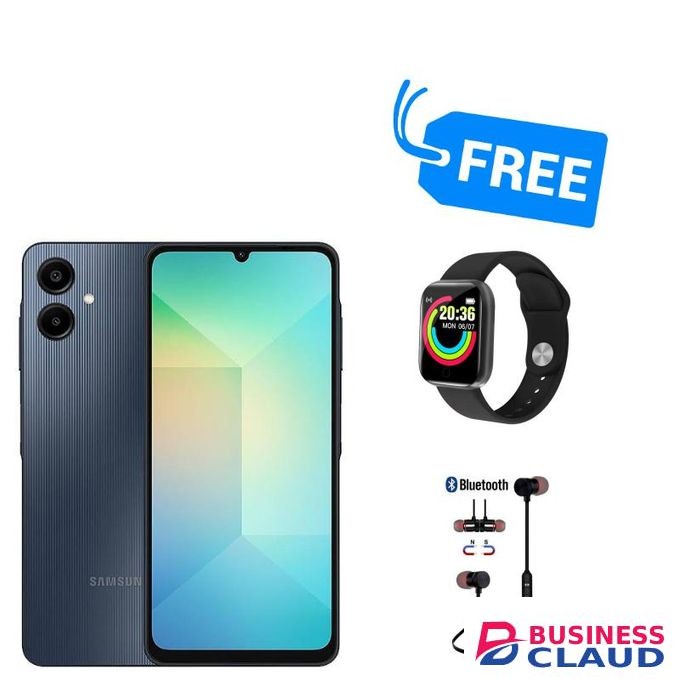 Samsung GALAXY A06,PLS LCD DISPLAY,4GB RAM + 128GB ROM,5000MAH,SMART WATCH & SPORT,SPLY"