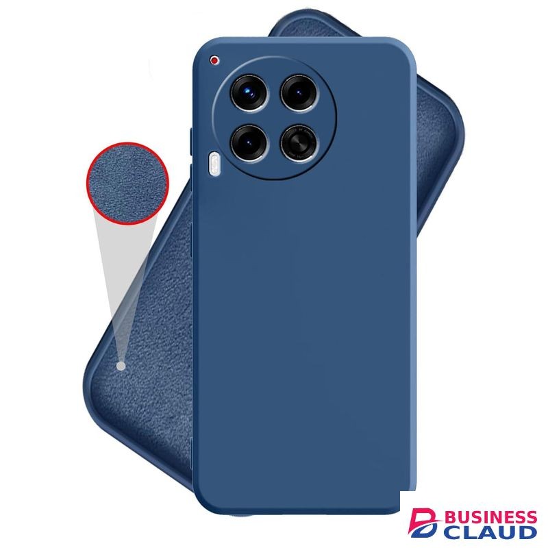 Soft Silicone Back Cover for Infinix Hot 40i - Blue, anti-fingerprint, anti-scratch, durable silicone case