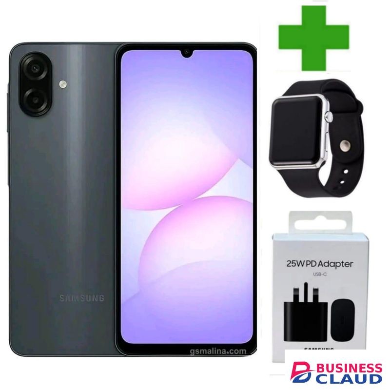 Samsung A07 DISPLAY 6.7 INCHES 4GB RAM + 128GB ROM DUAL SIM PLUS ADAPTER