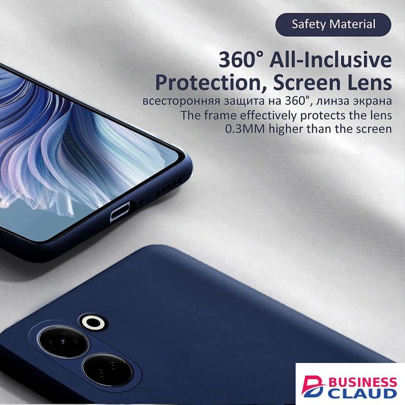Soft Silicone Back Cover for Infinix Hot 50 Pro+ - Blue, anti-fingerprint, anti-scratch, durable silicone case