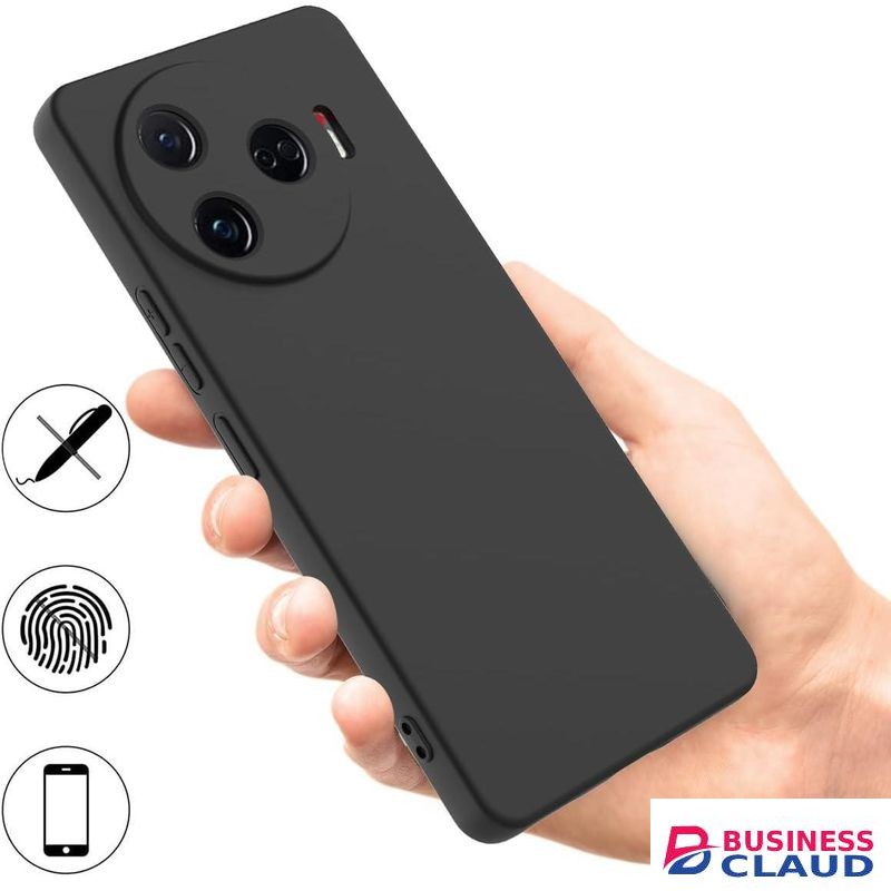 Soft Silicone Back Cover for Infinix Hot 40i - Black, anti-fingerprint, anti-scratch, durable silicone case