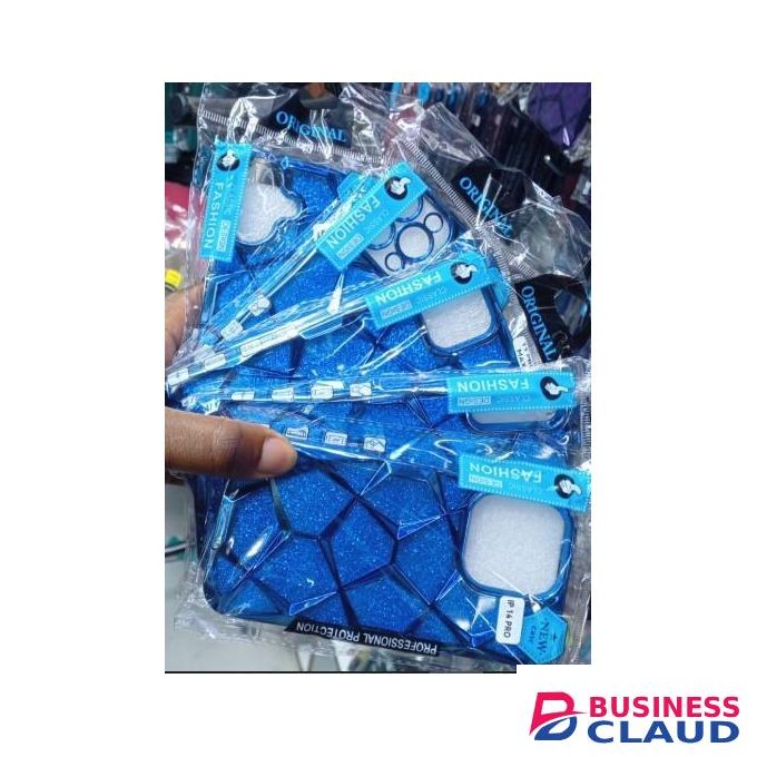 Classic Fashion Glitter Axe Series Case – Soft Silicone, Shockproof & Stylish Protection for Vivo Y18 – Blue Edition