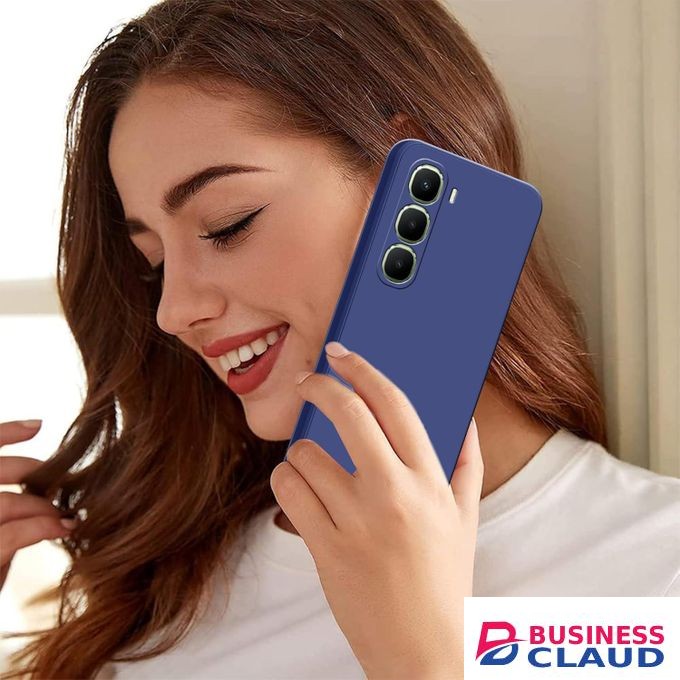 Soft Silicone Back Cover for Infinix Hot 60i - Maroon, anti-fingerprint, anti-scratch, durable silicone case