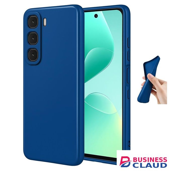Soft Silicone Slim Fit Cover Anti-Scratch Shockproof Case for Infinix Hot 60i - Blue