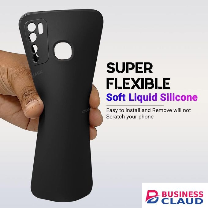 Soft Silicone Back Cover for Infinix Hot 8 - Pink, anti-fingerprint, anti-scratch, durable silicone case