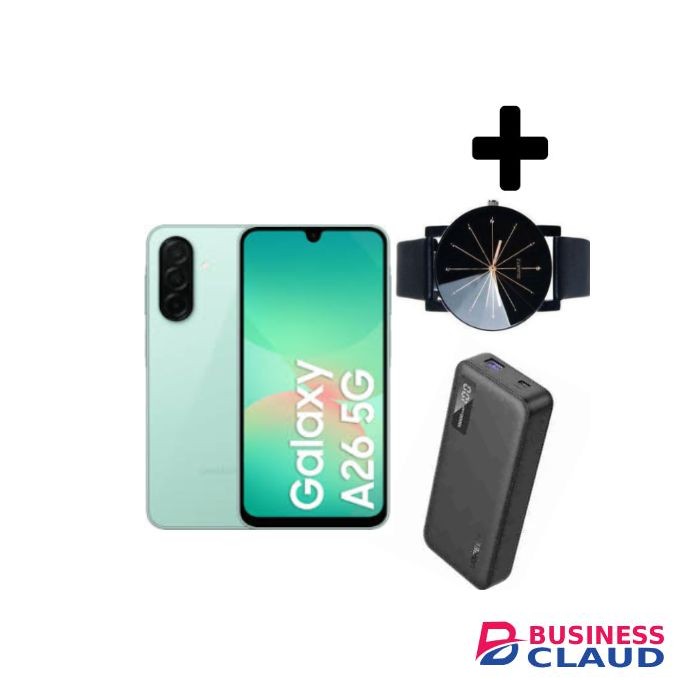 Samsung Galaxy A26 5G, 6.7'' 6GB RAM + 128GB ROM, 50MP, Dual Sim - Mint+Gifts