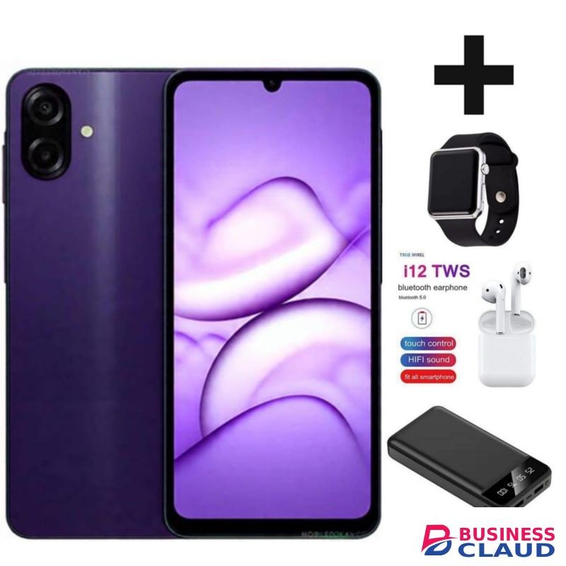 Samsung A07 DISPLAY 6.7 INCHES 4GB RAM + 128GB ROM DUAL SIM PLUS WATCH i12
