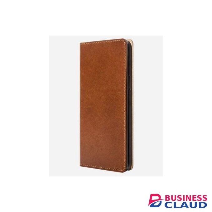 Richboss Premium Flip Wallet Leather Case for Infinix HOT 9 Play Stylish Book Cover with Card Slots and Full Protective Design - Royal Brown Leather
