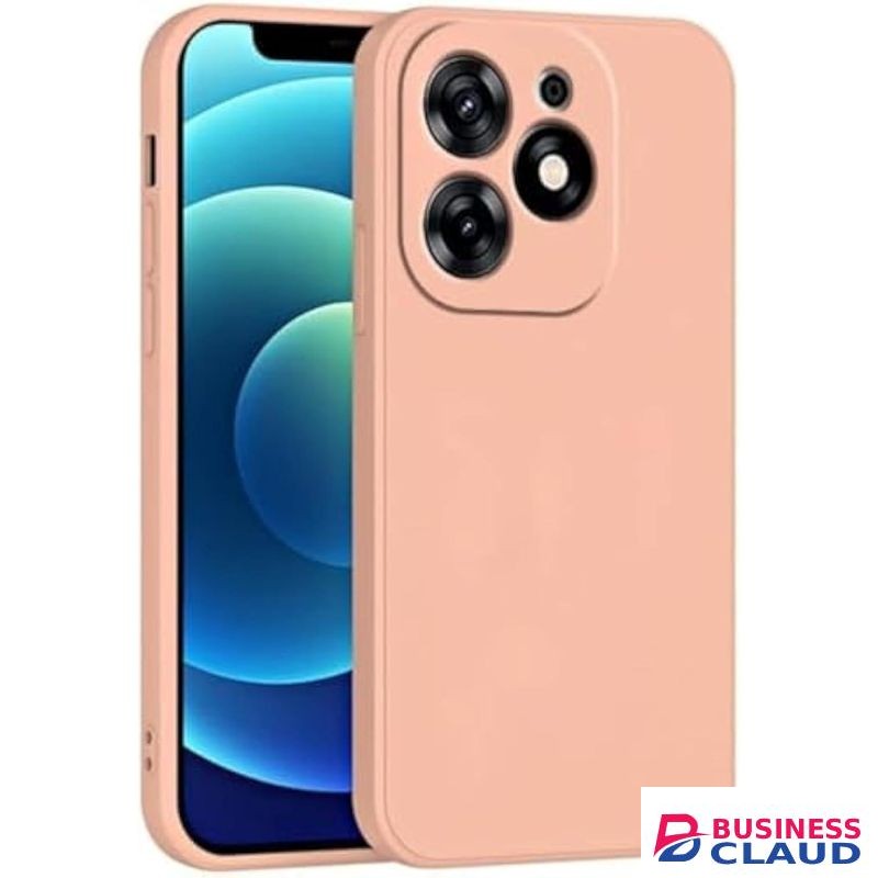 Soft Silicone Back Cover for Infinix Hot 40i - Light Blue, anti-fingerprint, anti-scratch, durable silicone case