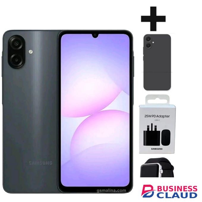 Samsung A07 DISPLAY 6.7 INCHES 4GB RAM + 128GB ROM DUAL SIM PLUS ADAPTER COVER WATCH