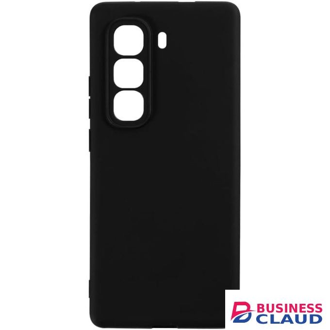 INFINIX HOT 50 4G Liquid Silicone Back Cover Case With TPU & Matte Finish -BLACK