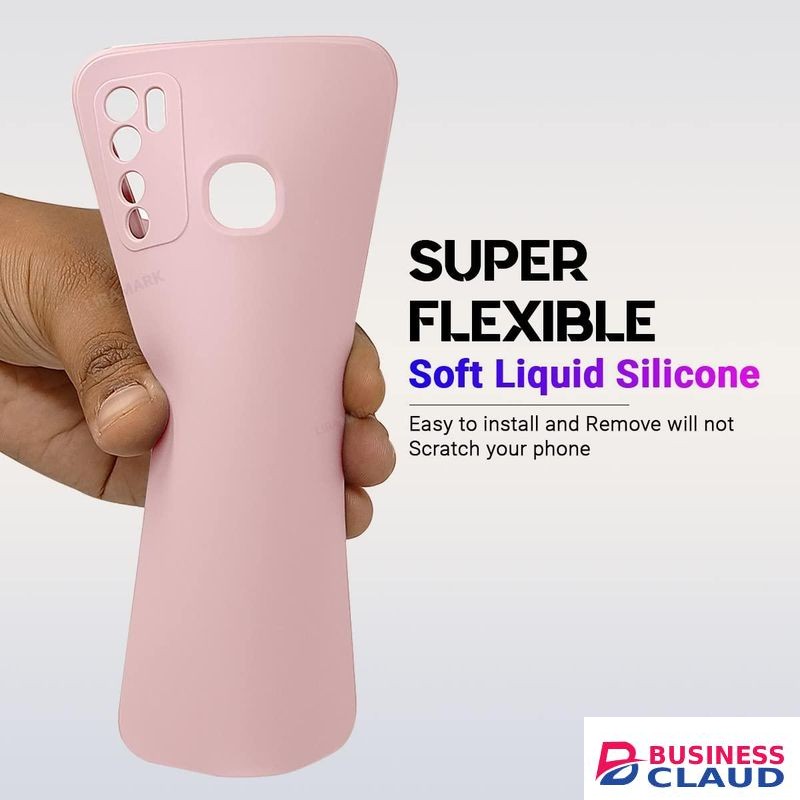 Soft Silicone Back Cover for Infinix Hot 9 - Light Blue, anti-fingerprint, anti-scratch, durable silicone case